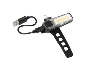 Oplaadbare LED fiestlamp WIT - micro usb