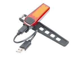Oplaadbare LED fiestlamp ROOD - micro usb