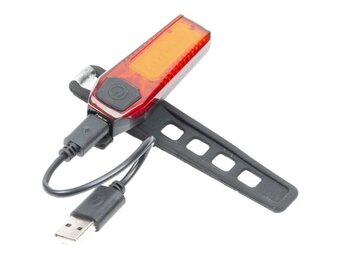 Oplaadbare LED fiestlamp ROOD - micro usb