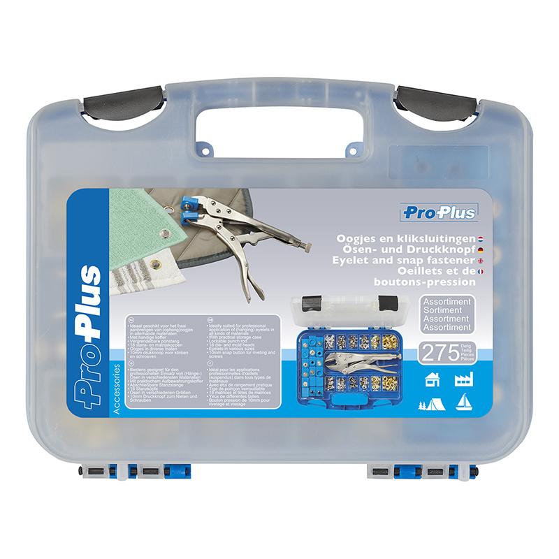 Assortimentskoffer - 275-delig - inclusief ponstang - geschikt voor professioneel gebruik