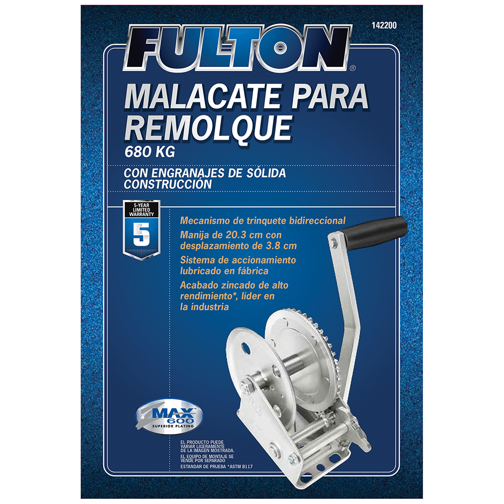 Ongeremde handlier - Fulton T1500 - 680/340 kg