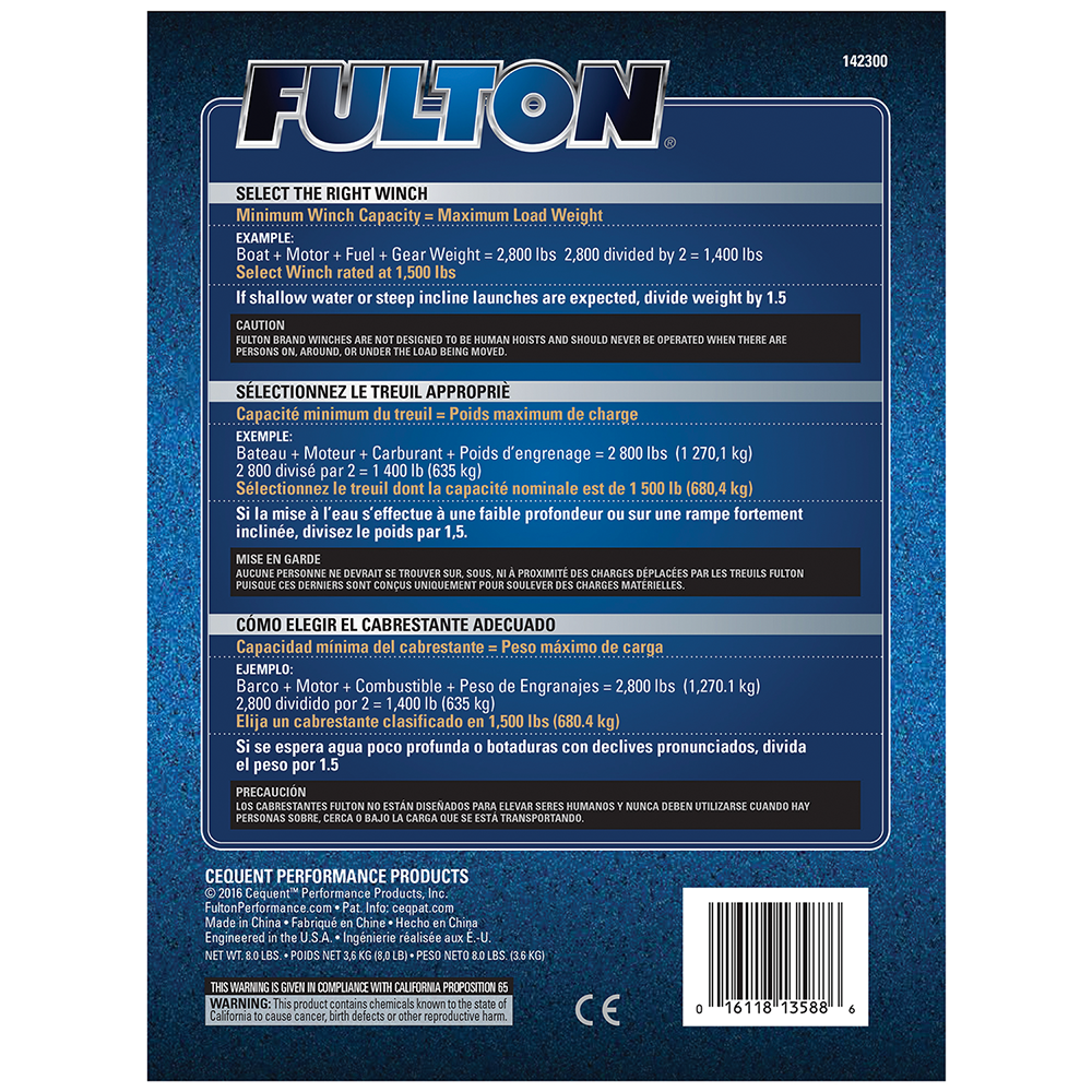 Ongeremde handlier - Fulton T1801 - 820/400 kg