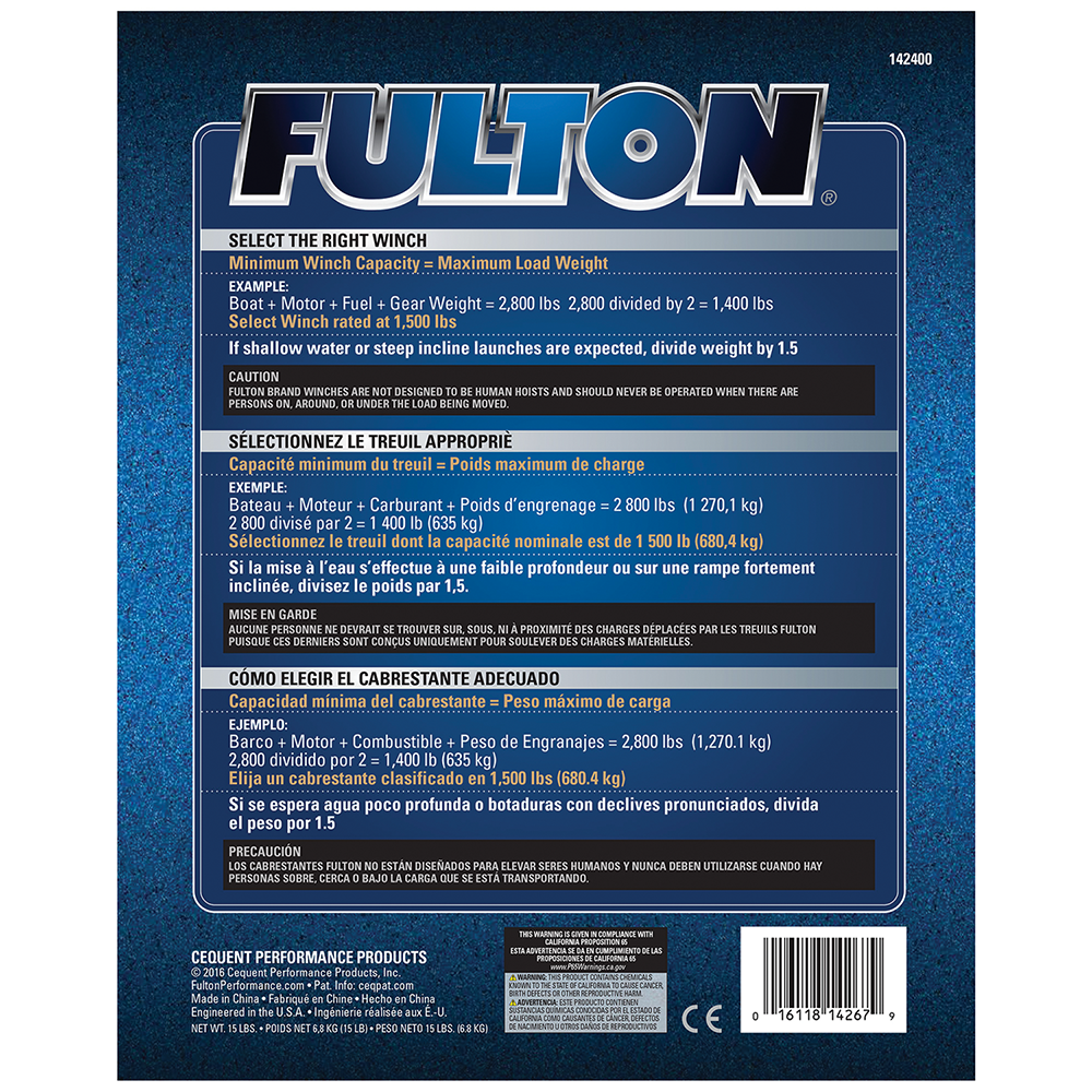 Ongeremde handlier - Fulton T2005 - 910/450 kg