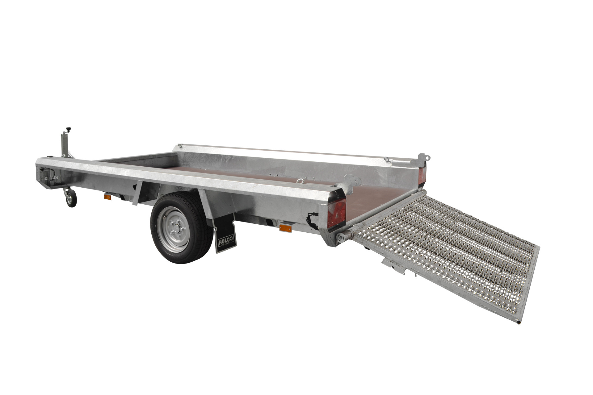 Hulco TERRAX-1 1800 Basic - 1800 kg bruto laadvermogen - machinetransporter - 294x150 cm laadoppervlak - geremd