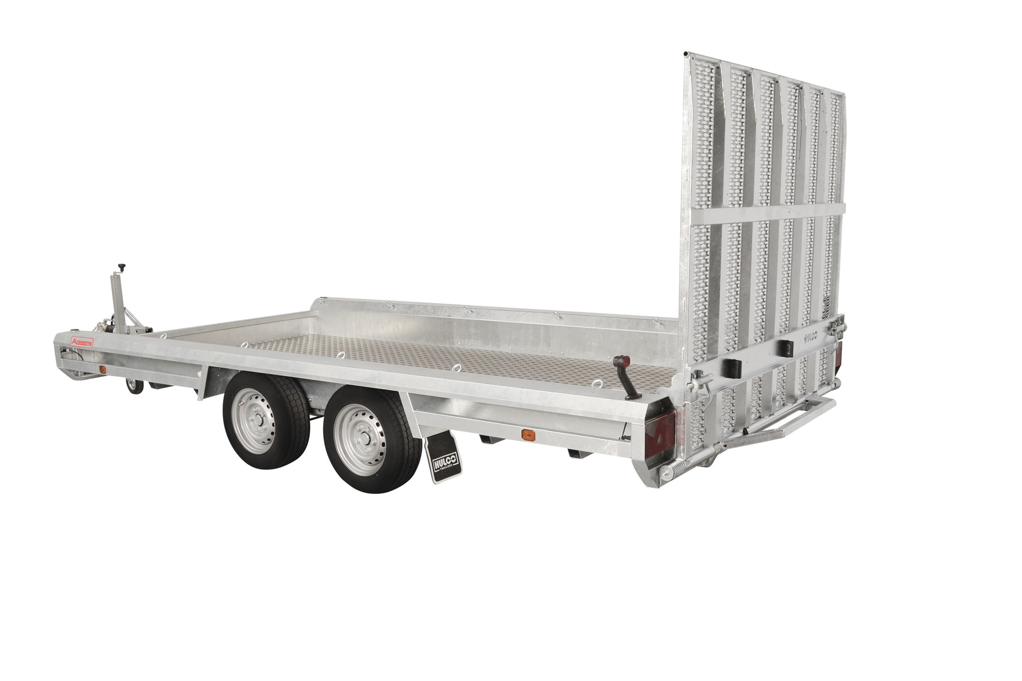 Hulco TERRAX-2 3000 LK - 3000 kg bruto laadvermogen - machinetransporter - 394x180 cm laadoppervlak - geremd