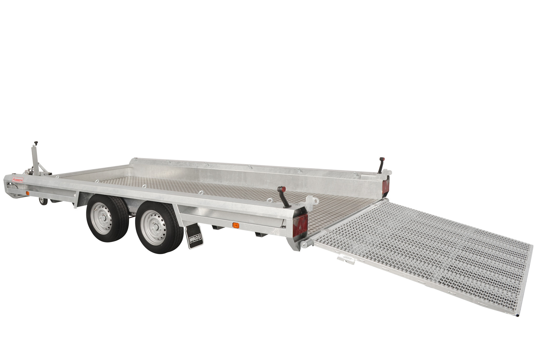Hulco TERRAX-2 3500 LK - 3500 kg bruto laadvermogen - machinetransporter - 394x180 cm laadoppervlak - geremd