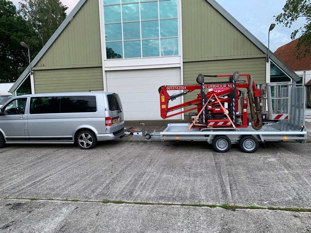 Hulco TERRAX-2 3500 LK - 3500 kg bruto laadvermogen - machinetransporter - 394x180 cm laadoppervlak - geremd