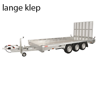 Hulco TERRAX machinetransporter -3 3500 LK - 3500 kg bruto laadvermogen - machinetransporter - 394x180 cm laadoppervlak - geremd