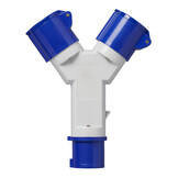 CEE 2-weg splitter 16A - 200 > 250V - IP44