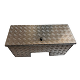 DE HAAN BOX IN - 800x361x400 mm - waterdichte en stofdichte aluminium traanplaat disselkist - voorzien van vlinderslot