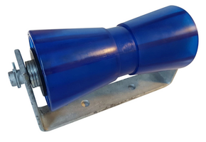 194x90 mm kielrol  blauw compleet op steun