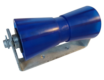 194x90 mm kielrol  blauw compleet op steun