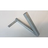 Enkelzijdige steun/centreerpoot voor boegrol - rechts