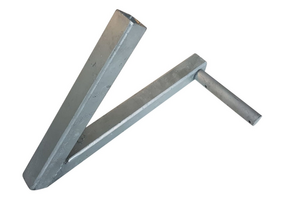 Enkelzijdige steun voor boegrol - links