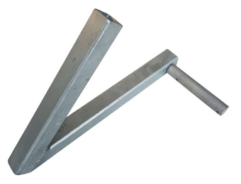 Enkelzijdige steun voor boegrol - links