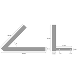 Centreerarm links - 4.80/4.00-8