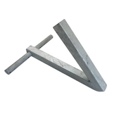 Dubbelzijdige steun/centreerset voor boegrollen