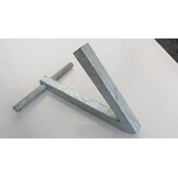 Dubbelzijdige steun/centreerset voor boegrollen