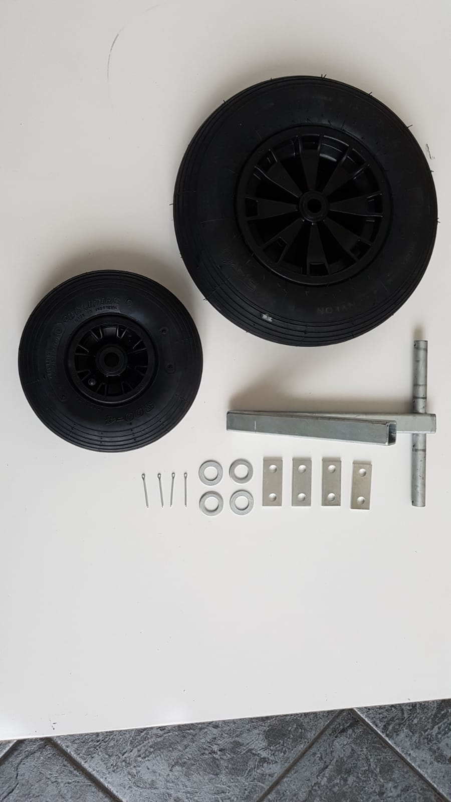 Centreerset links/rechts - inclusief stroppenplaten - 4.00-4 & 3.00-8