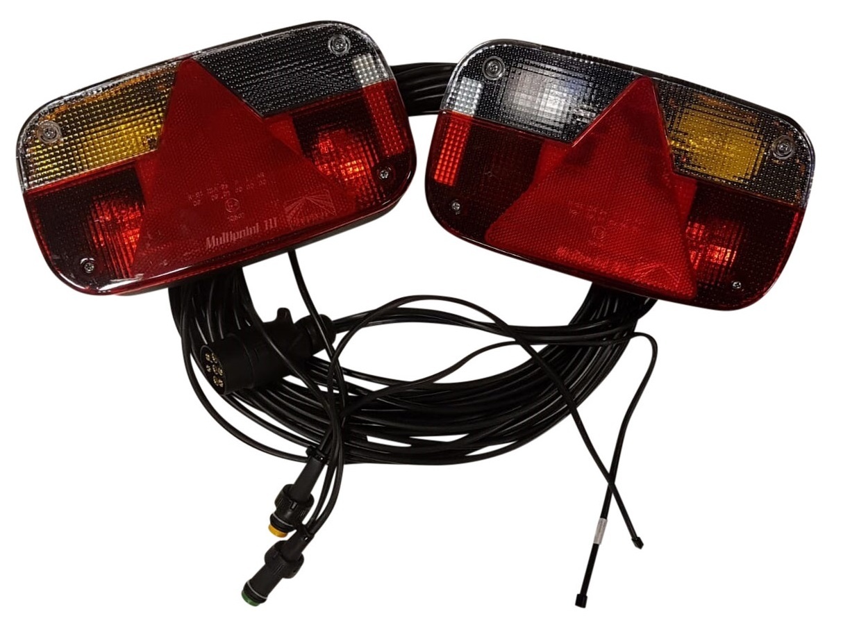 7-polige Aspock Multipoint 3 verlichtingsset met 7 meter hoofdkabel met 2 aftakkingen voor bijvoorbeeld markeringsverlichting