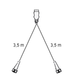7-polige Radex 5500 verlichtingsset met 3,5 meter hoofdkabel