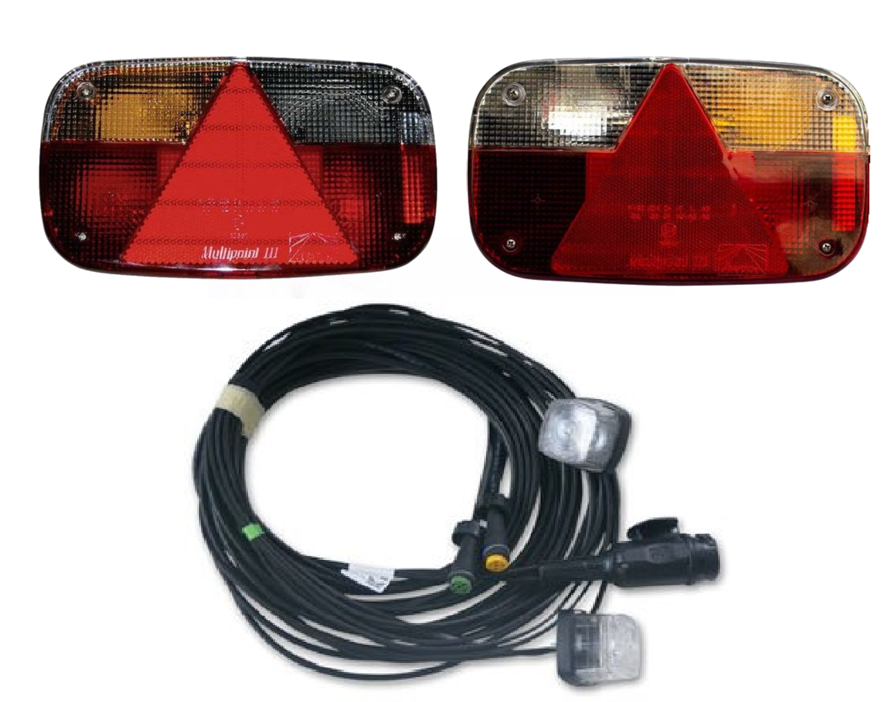 Aspock Multipoint 3 verlichtingsset - 5,5 meter hoofdkabel - 13 polig - inclusief voorgemonteerde markeringsverlichting