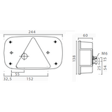 Aspock Multipoint 3 verlichtingsset - 5,5 meter hoofdkabel - 13 polig - inclusief voorgemonteerde markeringsverlichting
