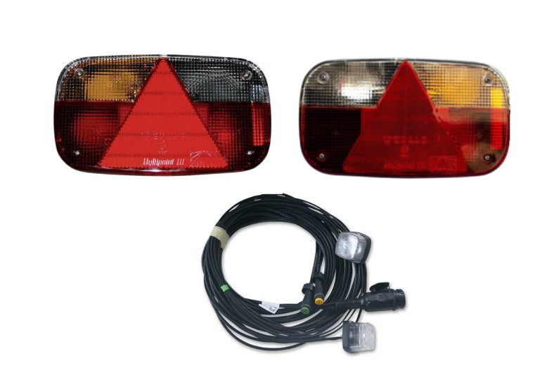 Aspock Multipoint 3 verlichtingsset - 6,4 meter hoofdkabel - 13 polig - inclusief voorgemonteerde markeringsverlichting