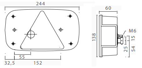 Aspock Multipoint 3 verlichtingsset - 6,4 meter hoofdkabel - 13 polig - inclusief voorgemonteerde markeringsverlichting