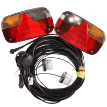 Aspock Multipoint 3 verlichtingsset - 6+8 meter hoofdkabel - 13 polig - inclusief voorgemonteerde markeringsverlichting - stekkerdoos