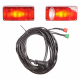 Radex 5500 verlichtingsset met 7 meter hoofdkabel - 13 polig - inclusief achteruitrijverlichting