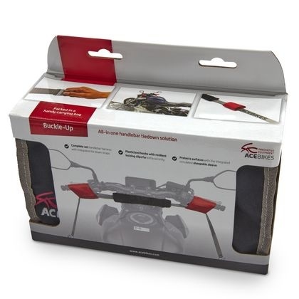 Acebikes Buckle-Up - spanband voor motor stuur - inclusief draagtas