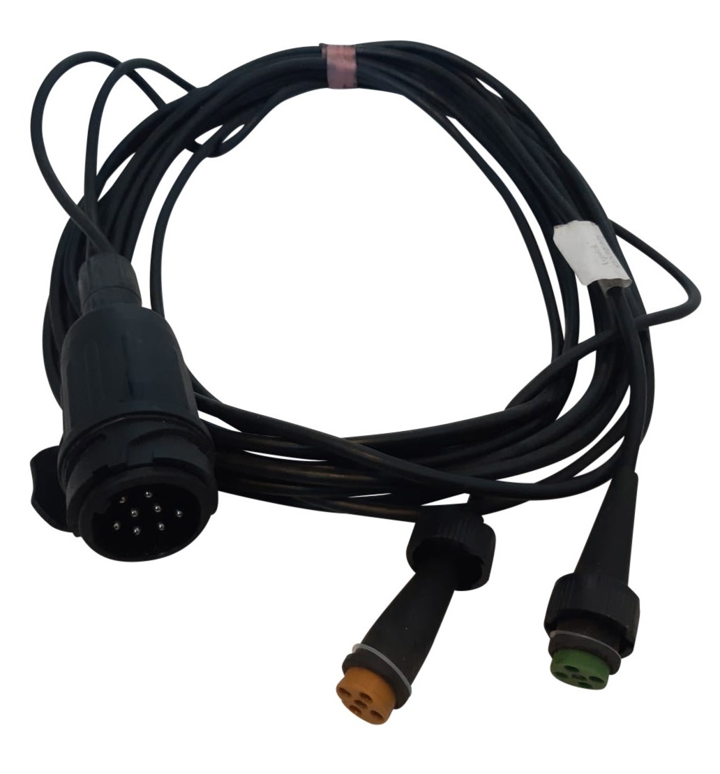 Aspock hoofdkabel - 4,5 meter lang - 13-polig - voorzien van 5-polige connectoren