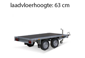 256x150 cm - 2700 kg - vlak - geremd