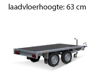 256x150 cm - 2700 kg - vlak - geremd