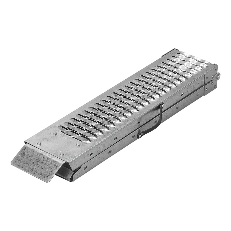 Set opklapbare/opvouwbare oprijplaten  - staal - 2x225 kg - 180x22,5 cm