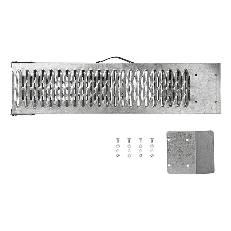 Set opklapbare/opvouwbare oprijplaten  - staal - 2x225 kg - 180x22,5 cm