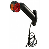 Aspock Superpoint 2 - links - wit/oranje/rood - 1 meter platte kabel