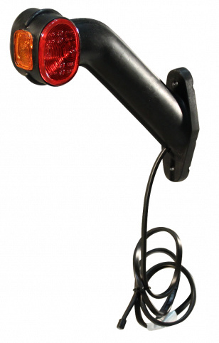 Aspock Superpoint 2 - links - wit/oranje/rood - 1 meter platte kabel