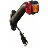 Aspock Superpoint 2 - rechts - wit/oranje/rood - 1 meter platte kabel