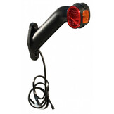 Aspock Superpoint 2 - rechts - wit/oranje/rood - 1 meter platte kabel