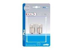 2x bol bajonet - 12V - 5W - BA15s