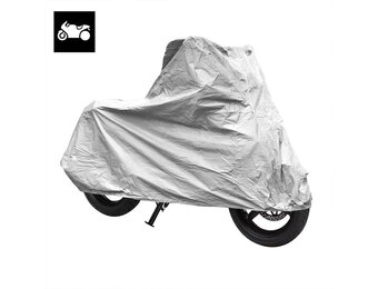 Motor- & scooterhoes XL - 246x104x127 cm- Zilver