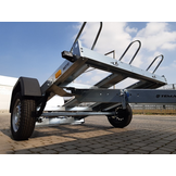 Kantelbare motoraanhanger voor 3 motoren - 220x155 cm - 750 kg ongeremd