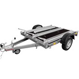 Kantelbare motoraanhanger voor 3 motoren - 220x155 cm - 750 kg ongeremd