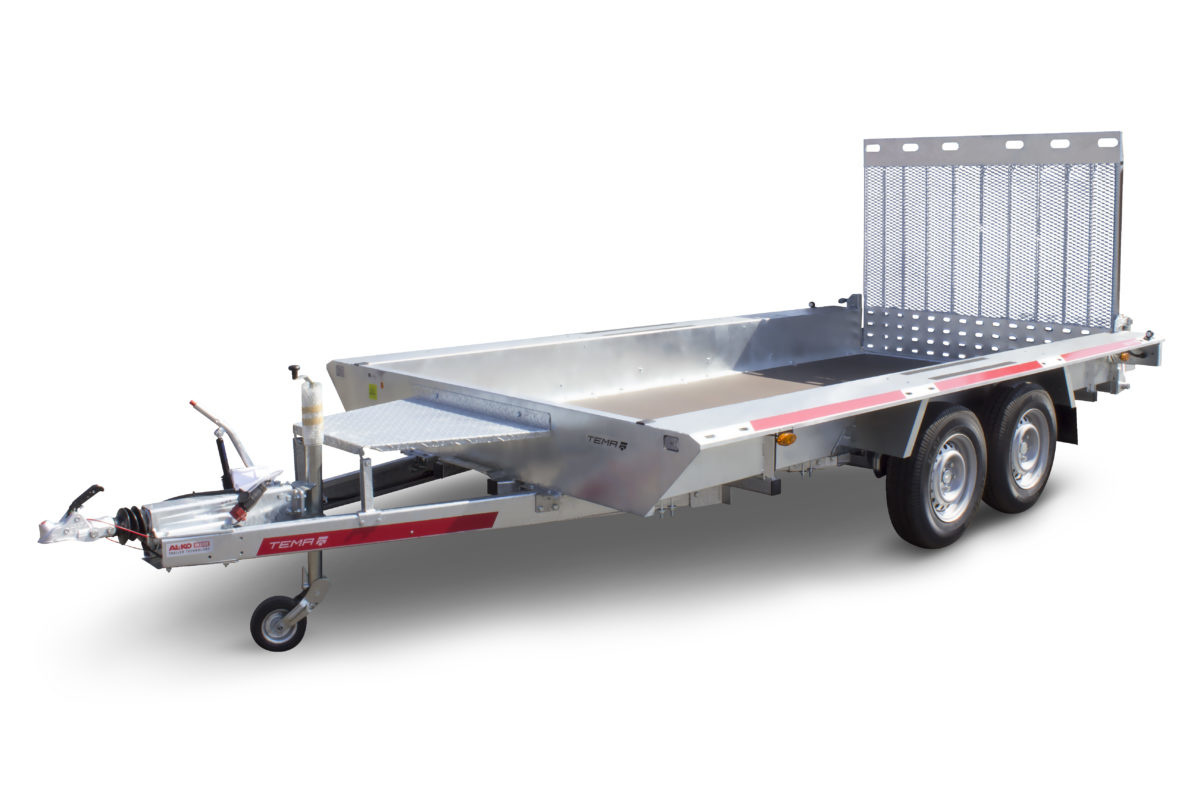 TEMARED Machinetransporter 400x180 cm - 3000 kg - geremd - machinetransporter met oprijklep