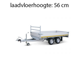 330x180 cm - 3000 kg - 40 cm borden - geremd