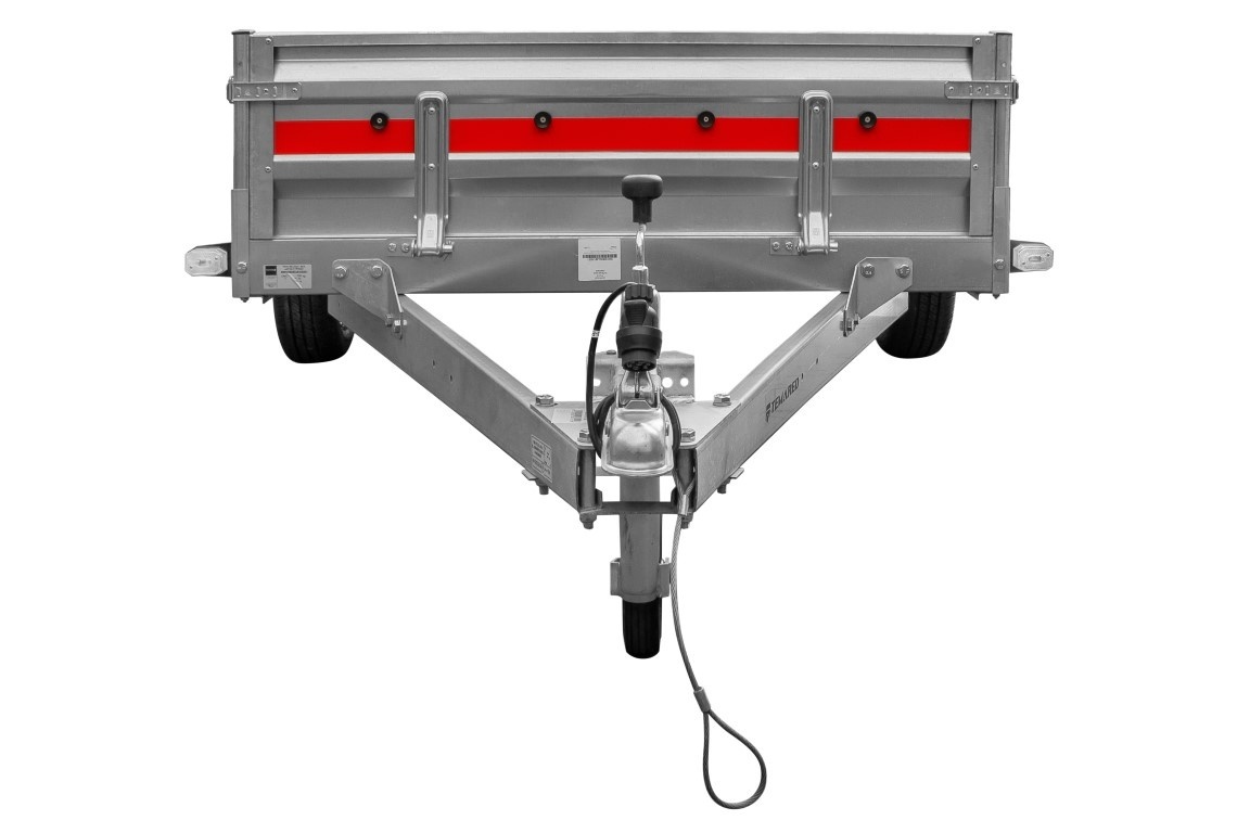 TEMARED PRO 2612 bakwagen - 750 kg bruto laadvermogen - 263x125 cm laadoppervlak - ongeremd