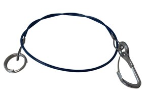 Breekkabel 100 cm knijphaak + ring