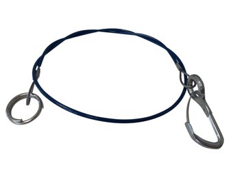 Breekkabel 100 cm knijphaak + ring